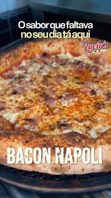 Pizza Bacon Napoli com borda leopardada